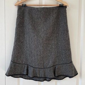 Gap Skirt Wool Blend Knee Length Grey  Womens Size 8